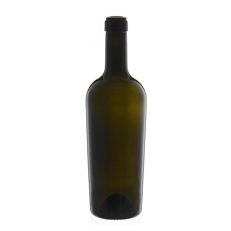 Sticlă de vin de 750 ml „Imperiale”, verde antic, închidere: Dop de plută