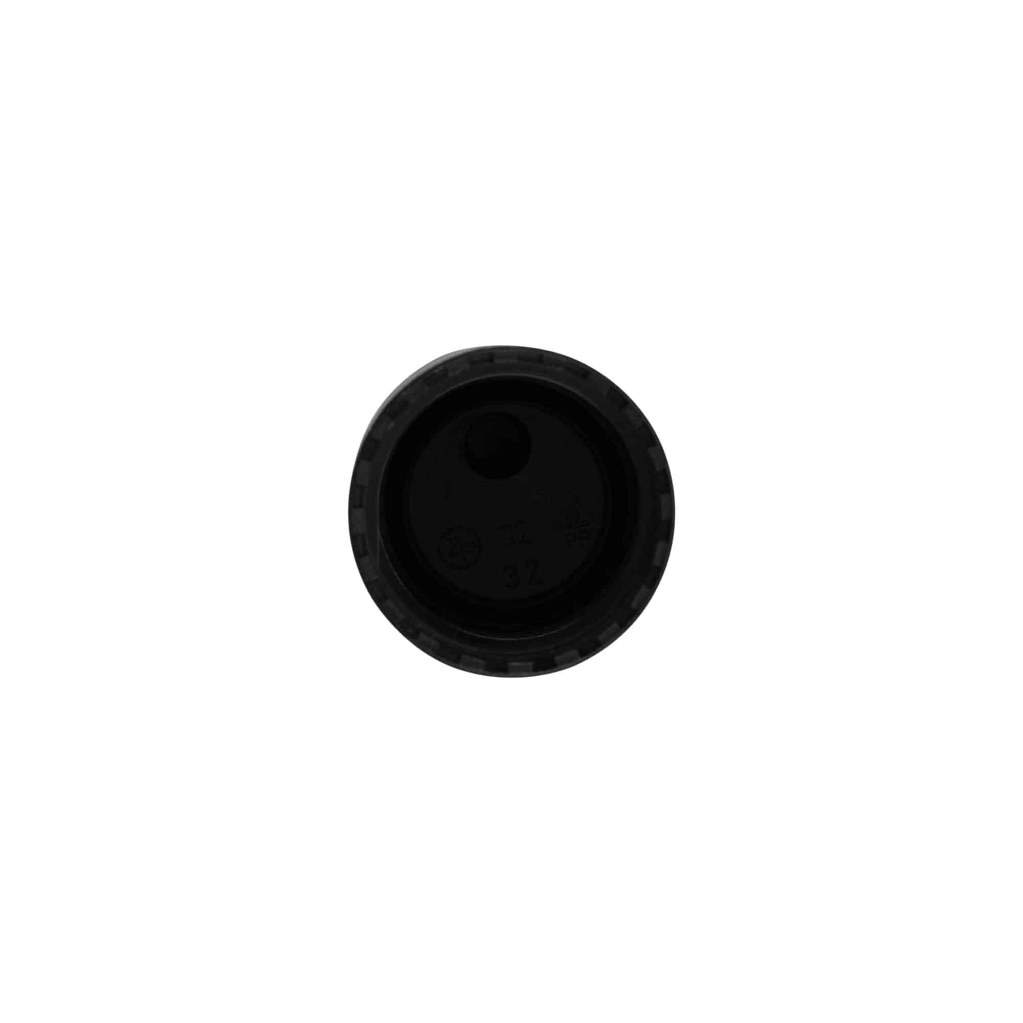 Capac filetat Disc Top, material plastic PP, negru, pentru închidere: GPI 24/410