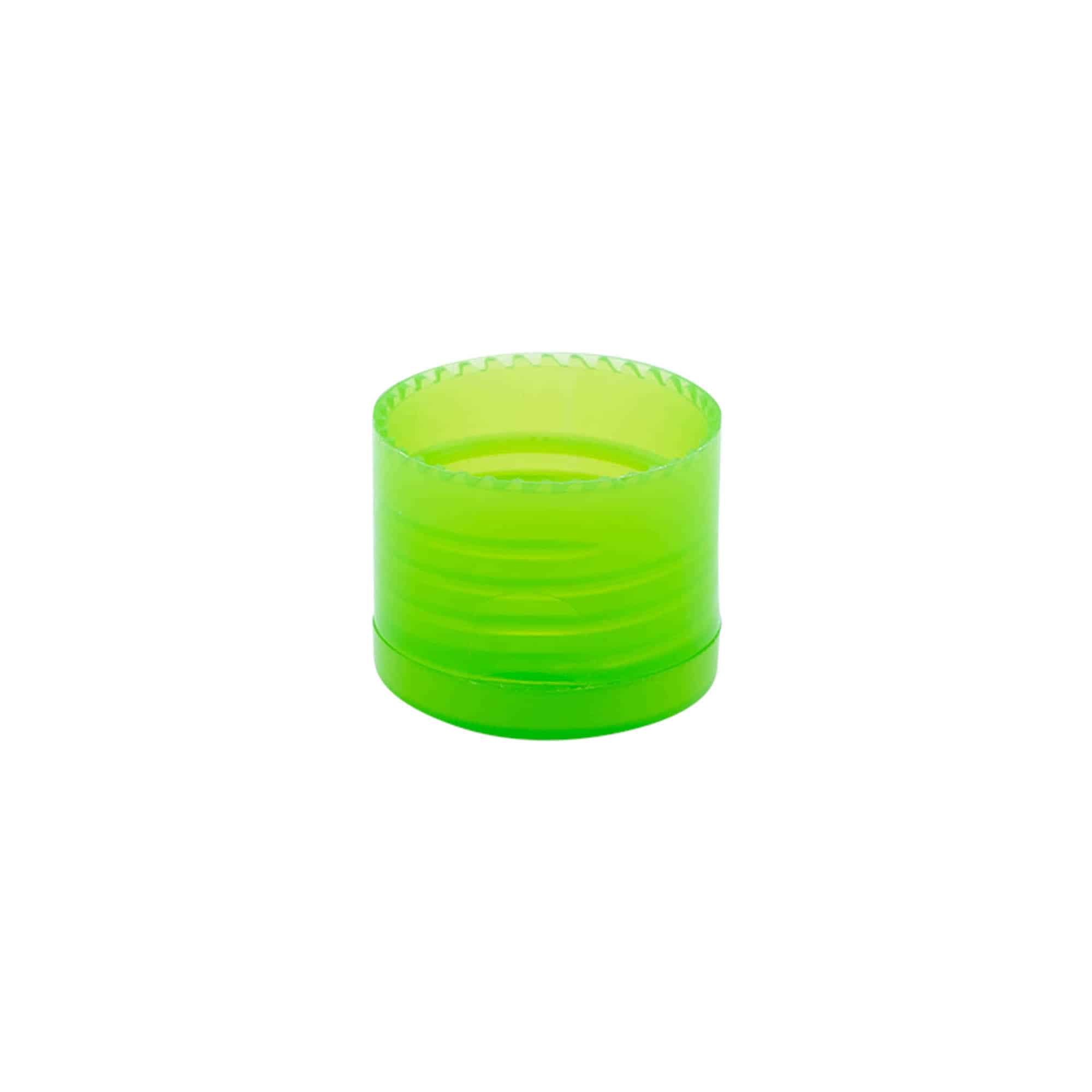 Capac filetat flip top, material plastic PP, verde, pentru închidere: GPI 24/410