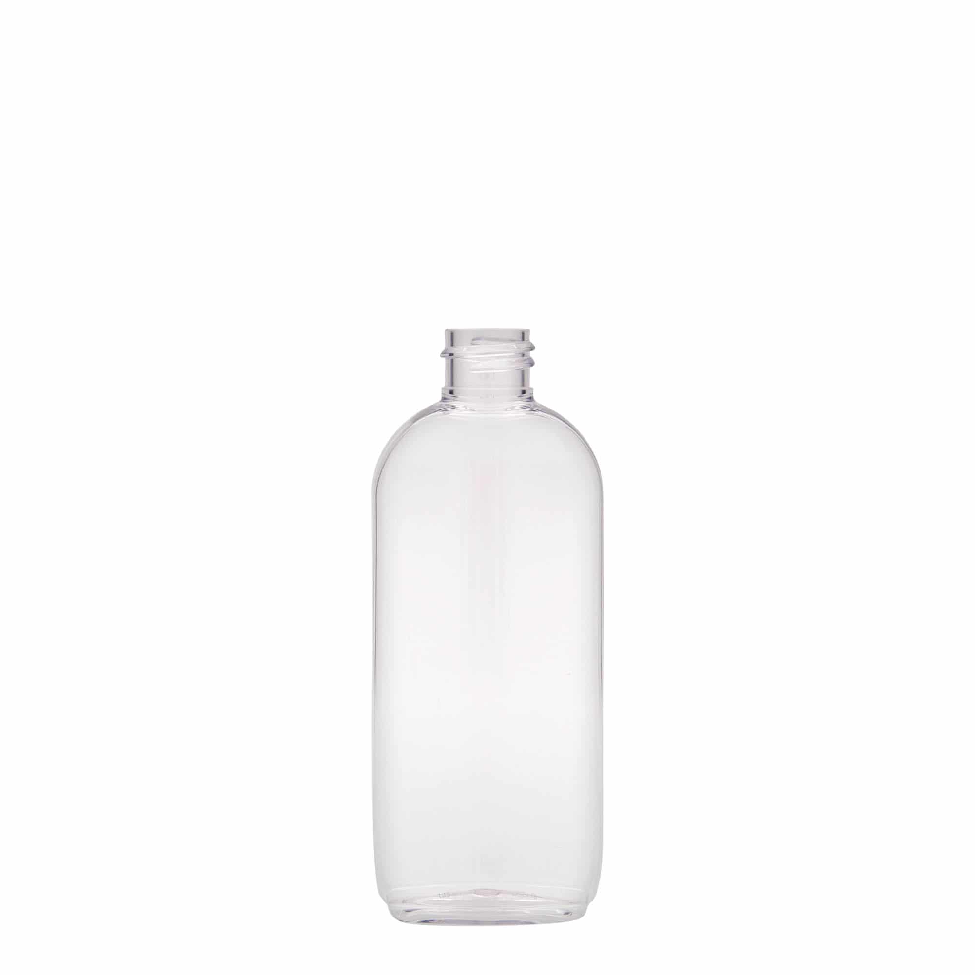 Sticlă PET de 100 ml „Iris”, ovală, material plastic, închidere: GPI 20/410