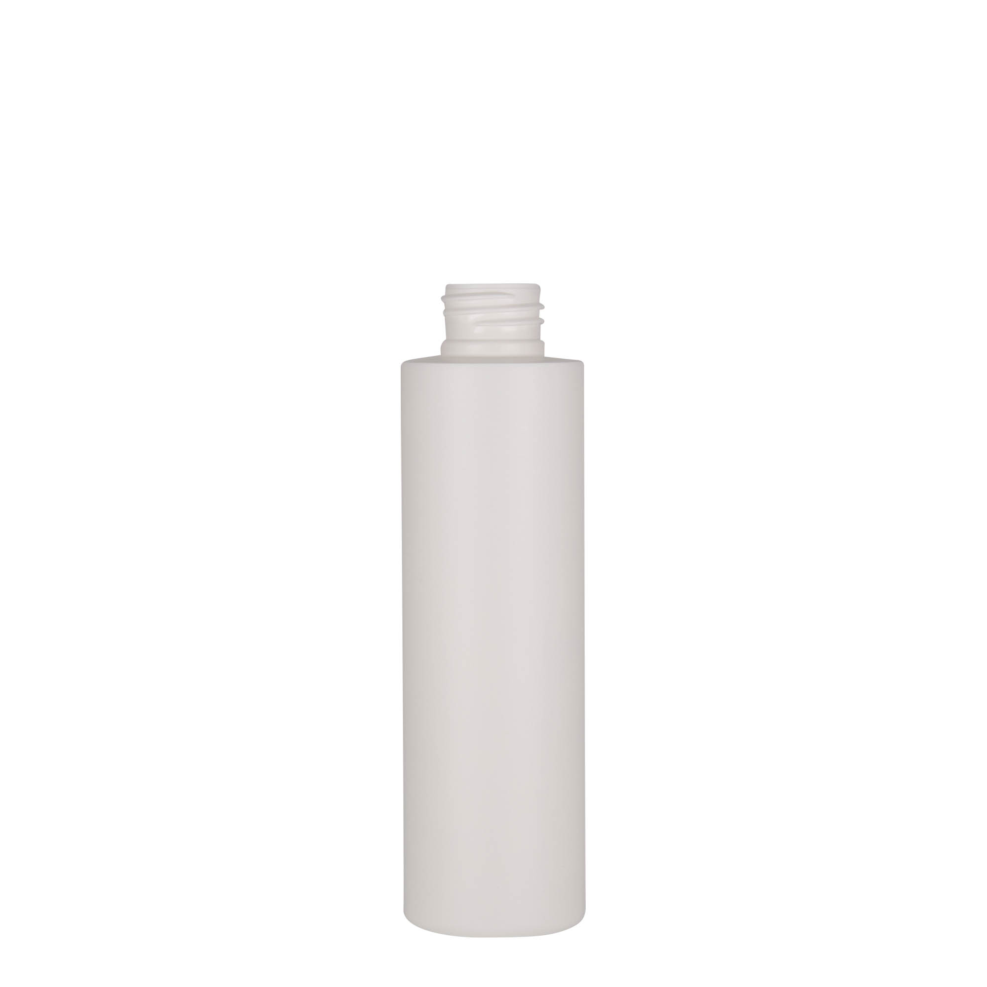 Sticlă din plastic de 150 ml „Pipe”, HDPE, albă, închidere: GPI 24/410