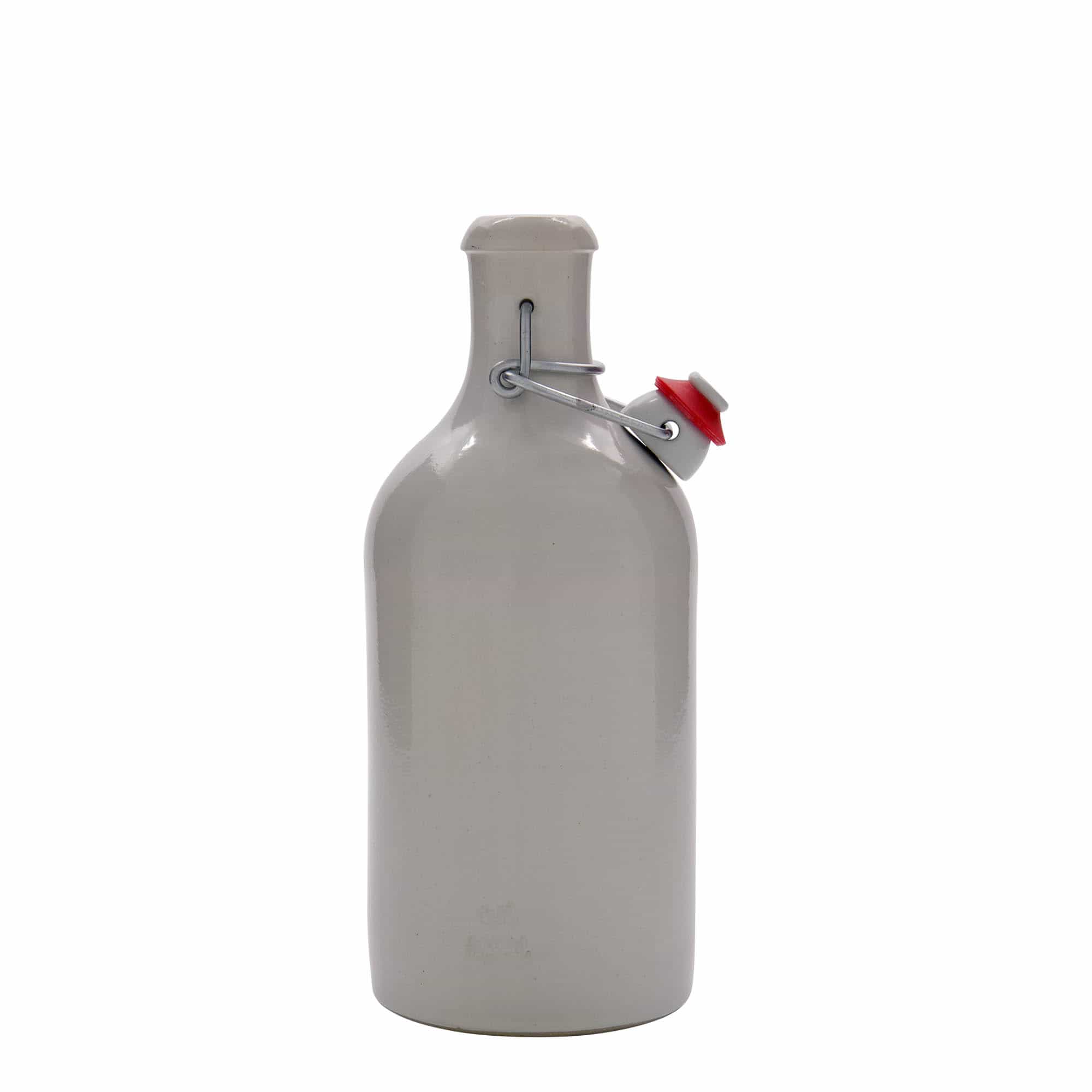 Ulcior de lut de 500 ml, ceramică, alb, închidere: Dop tip Swing top