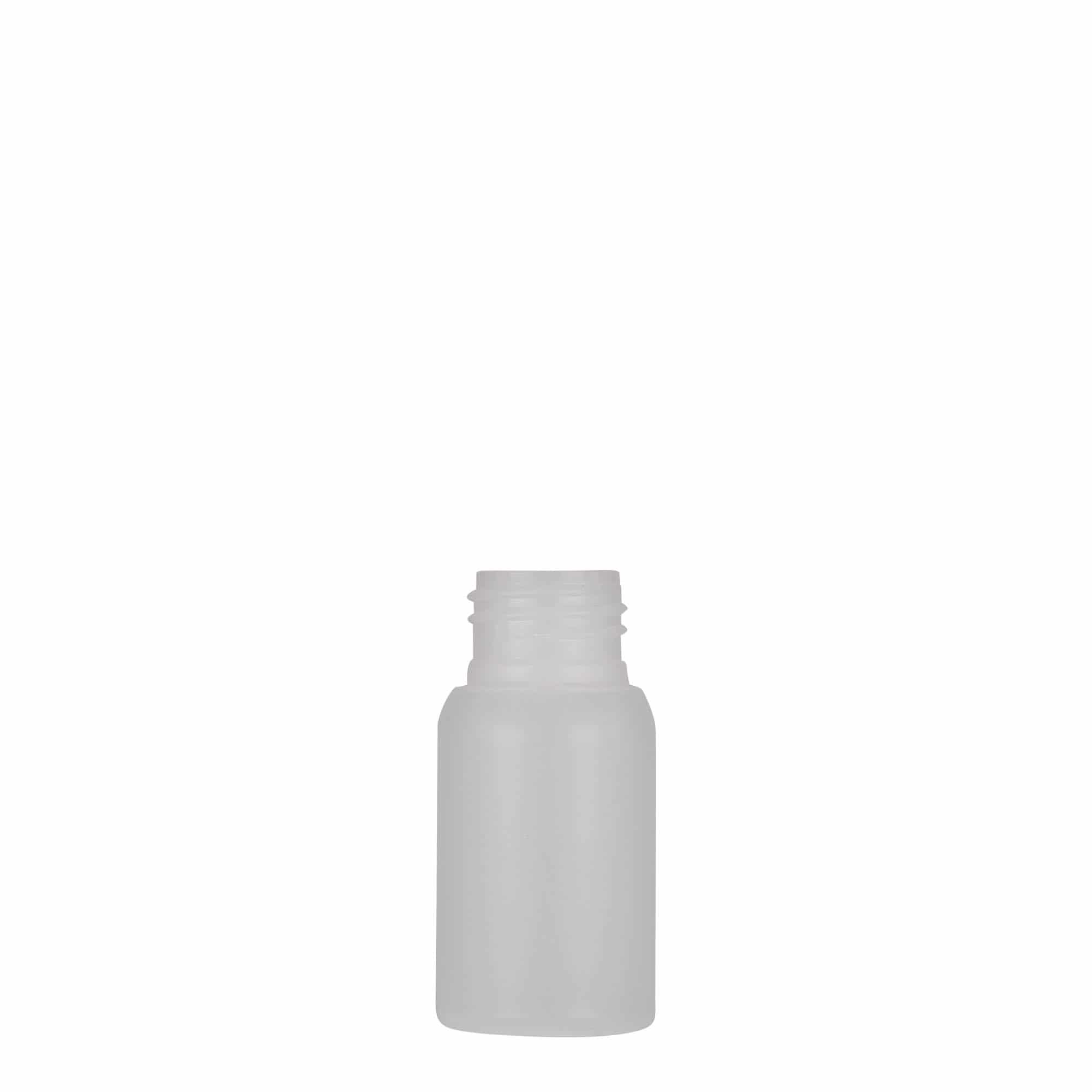 Sticlă din plastic de 30 ml „Tuffy”, HDPE, natur, închidere: GPI 24/410