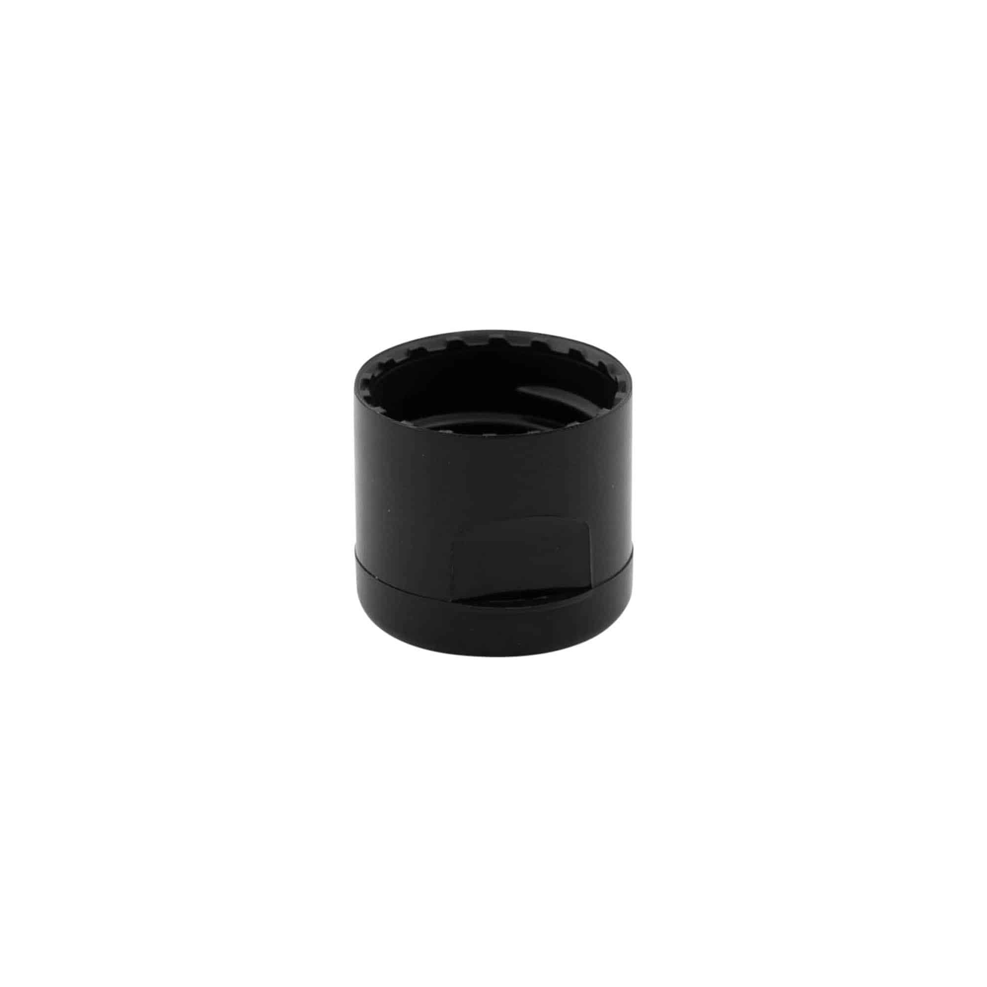 Capac filetat flip top, material plastic PP, negru, pentru închidere: GPI 20/410