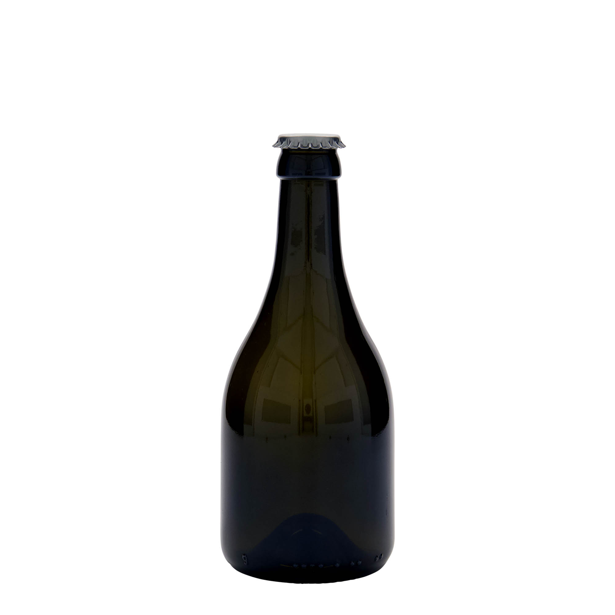 Sticlă de bere de 330 ml „Horta”, sticlă, verde antic, închidere: Capace metalice